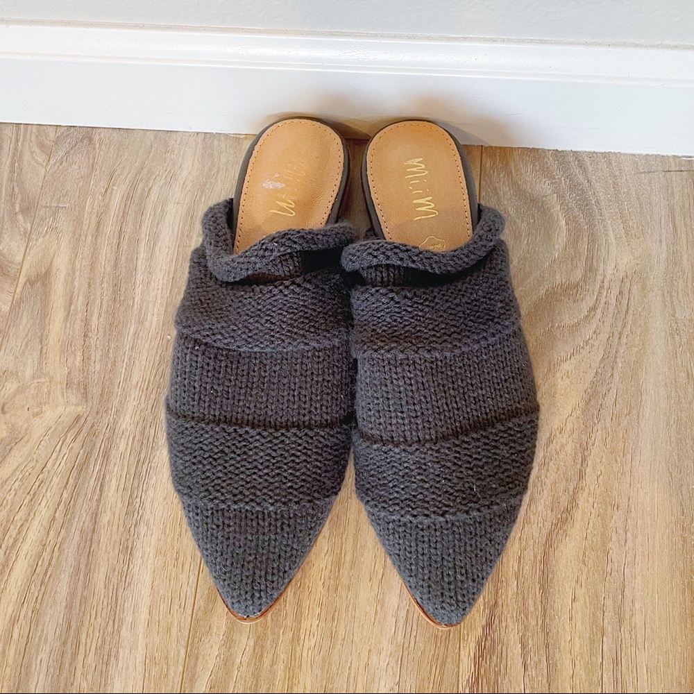 Like New Italian Leather Mules